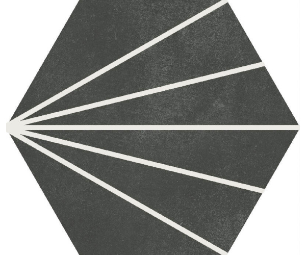 Dlažba jako beton APE Macba Sunny Obsidiana 23x26 - antracitová