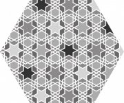 Retro dlažba Codicer Kasbah Mix Grey 22x25 Hexagonal