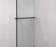 Polysan Polička Zkracovatelná Na Walk-in Zástěnu 60-140cm, černá Mat