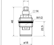 Keramická Kartuše (pro Ag001-ag006) FA6520+K1