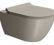 Gsi Pura Závěsná Wc Mísa, Swirlflush, 36x55cm, Tortora Dual-mat