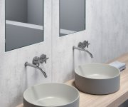 Gsi Kube X Keramické Umyvadlo Na Desku, Průměr 40cm, Cenere Mat