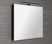 Sapho Greta Galerka S Led Osvětlením, 81x70x14cm, černá Mat