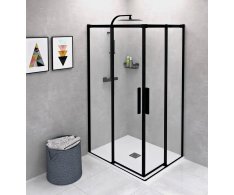 Polysan Altis Black Obdélníkový Sprchový Kout 900x800 Mm, L/p Varianta, Rohový Vstup,