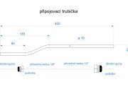 Dřezová Stěnová Páková Baterie S Trubičkami K Průtokovému Ohřívači Hakl, Chrom PB-GL8700T