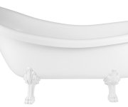 Polysan Retro Volně Stojící Vana 174,5x82x80,5cm, Bílá, Nohy Bílé
