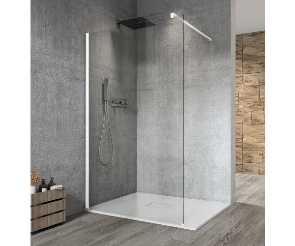 Gelco Vario White Jednodílná Zástěna K Instalaci Ke Stěně, čiré Sklo, 1400 Mm
