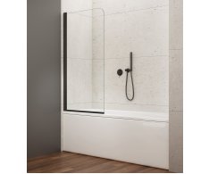 Aqualine Vilma Vanová Zástěna 600x1400mm, černá, čiré Sklo