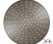Hlavová sprcha kulatá kovová ø 30 cm s 4-otvorovými tryskami KS0001/4MGL