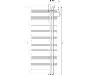 Sapho Sophina Otopné Těleso 600x1647 Mm, Bílá Mat