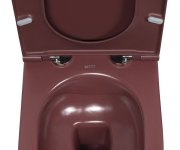 Isvea Infinity Závěsná Wc Mísa, Rimless, 36,5x53cm, Maroon Red