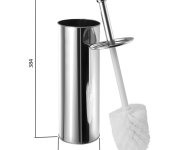 Aqualine Simple Line Wc štětka Válcová, Nerez Lesk