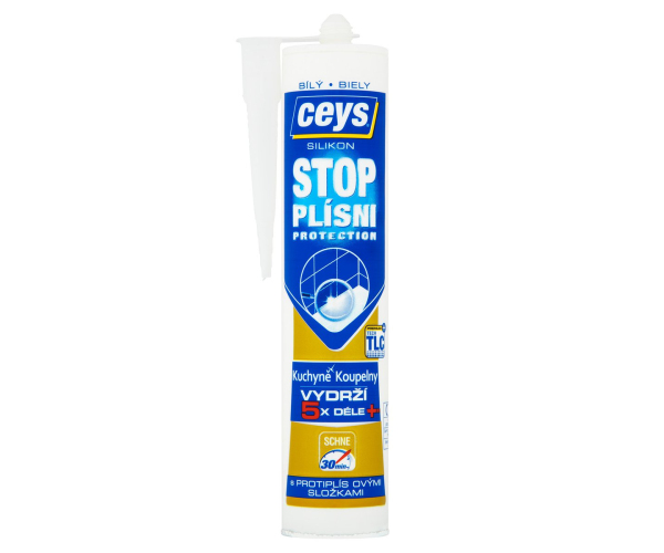 Ceys Stop Plísni, Sanitární Silikon, 280ml, Bílá