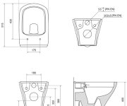 WC Classic RimOff - WC Classic RimOff, závěsný, bílá X01671