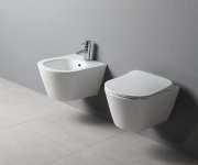 Sapho Avva Bidet Závěsný 35,5x53 Cm, Bílá