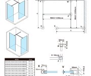 Polysan Esca Kouřové Matné Sklo 1067x2100mm
