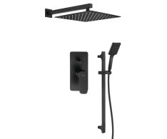 Sapho Spy Podomítkový Sprchový Set S Pákovou Baterií, 2 Výstupy, černá Mat