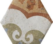 Retro dlažba CIR Cotto del Campiano Terre Emiliane MIX esagona 15,8x18,3