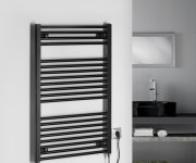 Aqualine Direct-e Elektrické Otopné Těleso Rovné 600x960 Mm, 400 W, černá