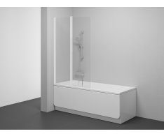 Vanová zástěna CVS2 - CVS2 100 L, bílá matná+transparent