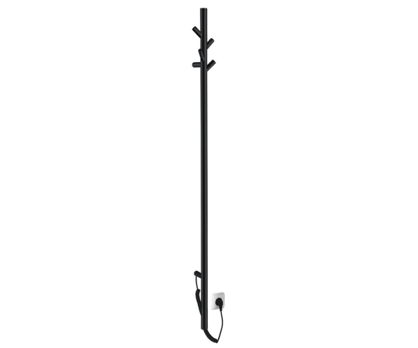 Sapho Pasador Elektrický Sušák Ručníků, Kulatý, 150x1500 Mm, 30 W, černá Mat