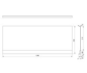 Polysan Plain Nika Panel 150x59cm