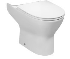 Bruckner Dario Wc Kombi Mísa, Rimless, 62,5x36cm, Spodní/zadní Odpad, Bílá