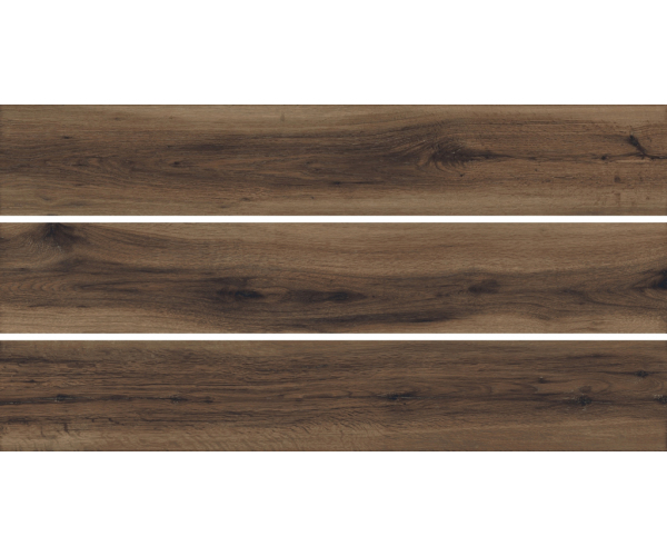 Dlažba jako dřevo Sant Agostino Barkwood Burnt RT 20x120 - hnědá