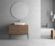 Obklad jako kámen Azuvi Hauteville Grey 40x120 Mat. Rett. - šedá