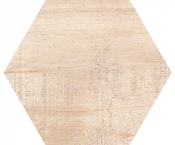 Dlažba jako dřevo Codicer Hex 25 Sawnwood Beige - béžová