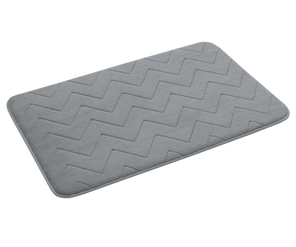 Gedy Mousse Koupelnová Předložka, 50x80cm, 100% Polyester, Protiskluz, šedá
