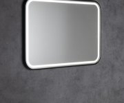 Sapho Cetis Zrcadlo S Led Osvětlením 100x70cm, černá Mat