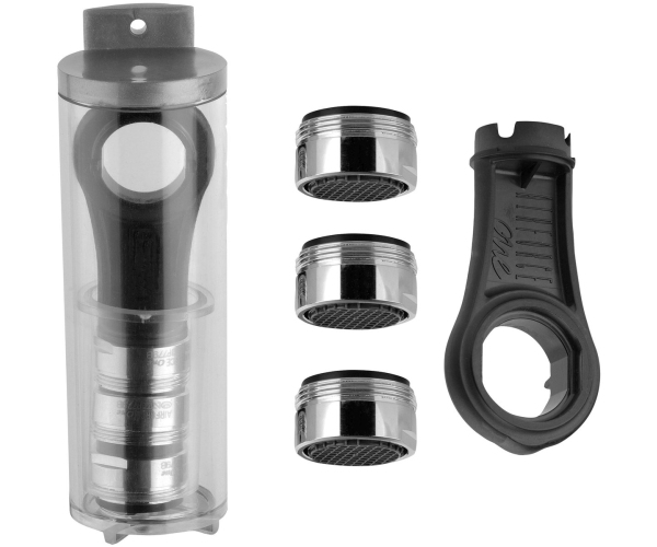 Sapho Set 3x Perlátor Anticalc, Vnější Závit M24x1 A Klíč, Chrom
