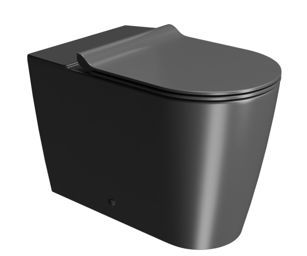 Gsi Kube X Wc Mísa Kombi Spodní/zadní Odpad, Swirlflush, 36x63cm, černá Dual-mat