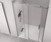 Polysan Thron Round Sprchové Dveře 1600 Mm, Kulaté Pojezdy, čiré Sklo