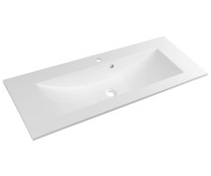 Sapho Yukon Umyvadlo, Litý Mramor, 120x45cm, Bílá