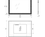 Sapho Flut Zrcadlo S Led Podsvícením 100x70cm, Bílá