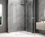 Polysan Globe Chrome Obdélníkový Sprchový Kout 1100x900mm, čiré Sklo, Pravé