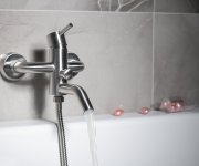 Sapho Minimal Nástěnná Vanová Baterie, Nerez Mat