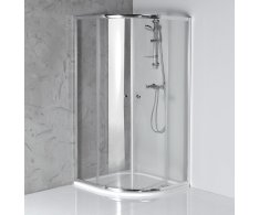 Aqualine Arleta čtvrtkruhová Sprchová Zástěna 800x800mm, čiré Sklo