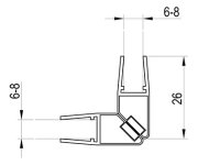 Magnety Brilliant/GlassLine/SmartLine/Matrix/10°/Blix - Sada magnetů 180° rovné D000000029