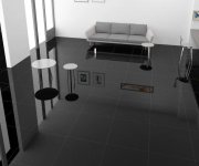 Dlažba Deceram Puro Nero Extra Black Polished 60x60 Rett. - černá