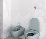 Gsi Pura Závěsná Wc Mísa, Swirlflush, 36x55cm, Ghiaccio Dual-mat