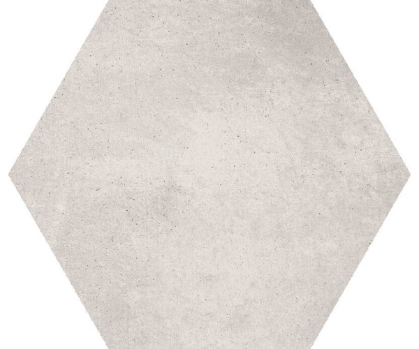 Dlažba jako beton APE Work Hexa B Bianco 21x18,2 - bílá