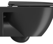 Gsi Pura Economy Závěsná Wc Mísa, Swirlflush, 36x55cm, černá Dual-mat