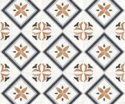 Vzorovaná retro dlažba Xclusive Paint Fiore 20,5x20,5 - multicolor
