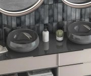 Obklad jako beton Estudio Hackney Antracite 6,9x24 - antracitová