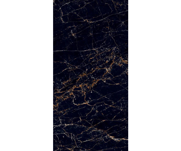 Dlažba jako mramor Deceram I Marmi Gold Marquinia Polished 60x120 - černá