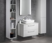Sapho Espace Skříňka 35x172x32cm, 2x Dvířka, Levá/pravá, Bílá Lesk