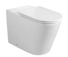 Sapho Avis Wc Kombi Mísa, Vortex Rimless, 66x36 Cm, Spodní/zadní Odpad, Bílá